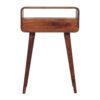 Mini Curved Console Table - Caramel - Image 9