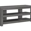 TV Stand, Console, Media Entertainment Center, Storage Shelves, Elegant Design - Gray - Image 6