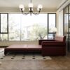 Pull Out Sofa Bed, 3 In 1 Convertible Sleeper Sofa With Nailhead Trim & Rolled Arm, Multi Functional Sofa Bed For Living Room, Bedroom, Apartment, Office - Burgundy - Image 10