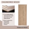 Modern 48" Wall Mounted Bathroom Vanity With Double Resin Sink And Storage Rack Soft Close Doors - Imitative Oak - Image 11