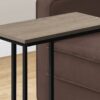 Accent Table, C - Shaped, Modern - Taupe - Image 2