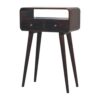 Mini Curved Console Table - Walnut - Image 3
