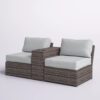 2 Person Seating Set & Cushions - Brown / Gray - Image 6
