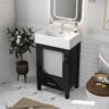 Bathroom Vanity With Sink And Ample Storage - Black - Image 5
