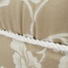 Yolanda - Floral Round Upholstered Accent Ottoman - Champagne Beige / Ivory - Image 5