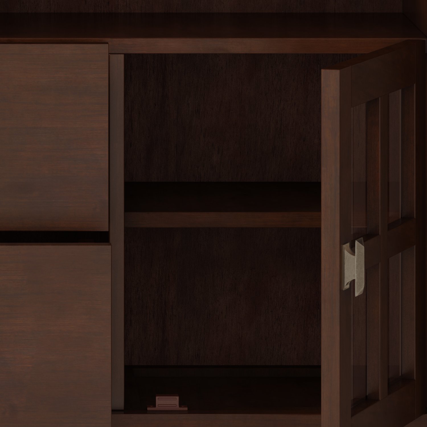 Artisan - TV Media Stand, Handcrafted - Russet Brown - Image 8