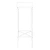 Accent Side Table, Narrow, Small, 2 Tier, Contemporary & Modern - White - Image 3