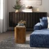 Nebula - Accent Pillar Side Table - Medium Brown - Image 9