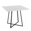 Cosmo Daniella - 5 Piece Contemporary Square Dining Set - Black / White - Image 3