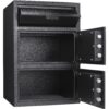 Digital Keypad 2 Lock Depository Safe 1 6 2 Cubic Ft - Black - Image 3
