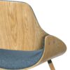 Malden - Bentwood Dining Chair With Wood Back - Denim Blue / Light Brown - Image 5