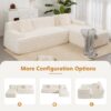 Cloud - Sectional Sofa Upholstered Couch, Free Combined Sofa For Living Room - Beige - Image 5