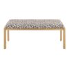 Fuji - Contemporary Bench - Gold / Beige Leopard - Image 4