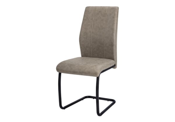 Dining Chair, Side, Upholstered For Dining Room, Contemporary (Set of 2) - Taupe