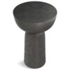 Hughes - Cast Aluminum Side Table - Black - Image 3