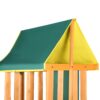 Outdoor Swing Set 3 In 1 With Slide, 2 Swings, And Climber - Green - Image 25