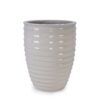 Ceramic Flowerpot, Planter For Patio & Garden Or Windowsill - Milk White - Image 6