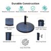 42 Pound Round Resin Umbrella Base - Black - Image 6
