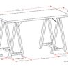 Sawhorse - Writing Desk - Medium Saddle Brown - Image 7