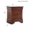 Louis Phillipe - Nightstand - Cherry - Image 4