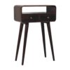 Mini Curved Console Table - Walnut - Image 2
