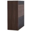Modern Extendable & Rotating Cabinet With Drawer And Flip Doors For Versatile Storage - Black / Dark Walnut - Image 15