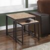Nesting Table, Transitional (Set of 2) - Brown - Image 3