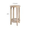 Bedford - Round Accent Table - Reclaimed Wheat - Image 3