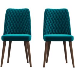 Katie - Mid-Century Modern Dining Chair (Set of 2) - Blue