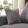 Modular Sectional Sofa With USB Charger And Petal Armrest - Gray - Image 15