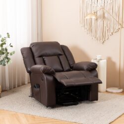Electric Power Massage Recliner Chair - Dark Brown