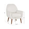 Astrid - Arm Chair - Beige - Image 3