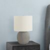 Lighting, Table Lamp, Concrete, Contemporary - Gray / Cream - Image 3