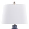 Rockwell - Contemporary Table Lamp (Set of 2) - Dark Blue / Polished Nickel / White - Image 4