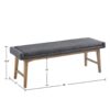 April - Upholstered Accent Bench - Multicolor - Image 3