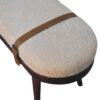 Nordholm Boucle Bench - Walnut - Image 7