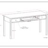 Avalon - Large Desk - Tobacco Brown - Image 6