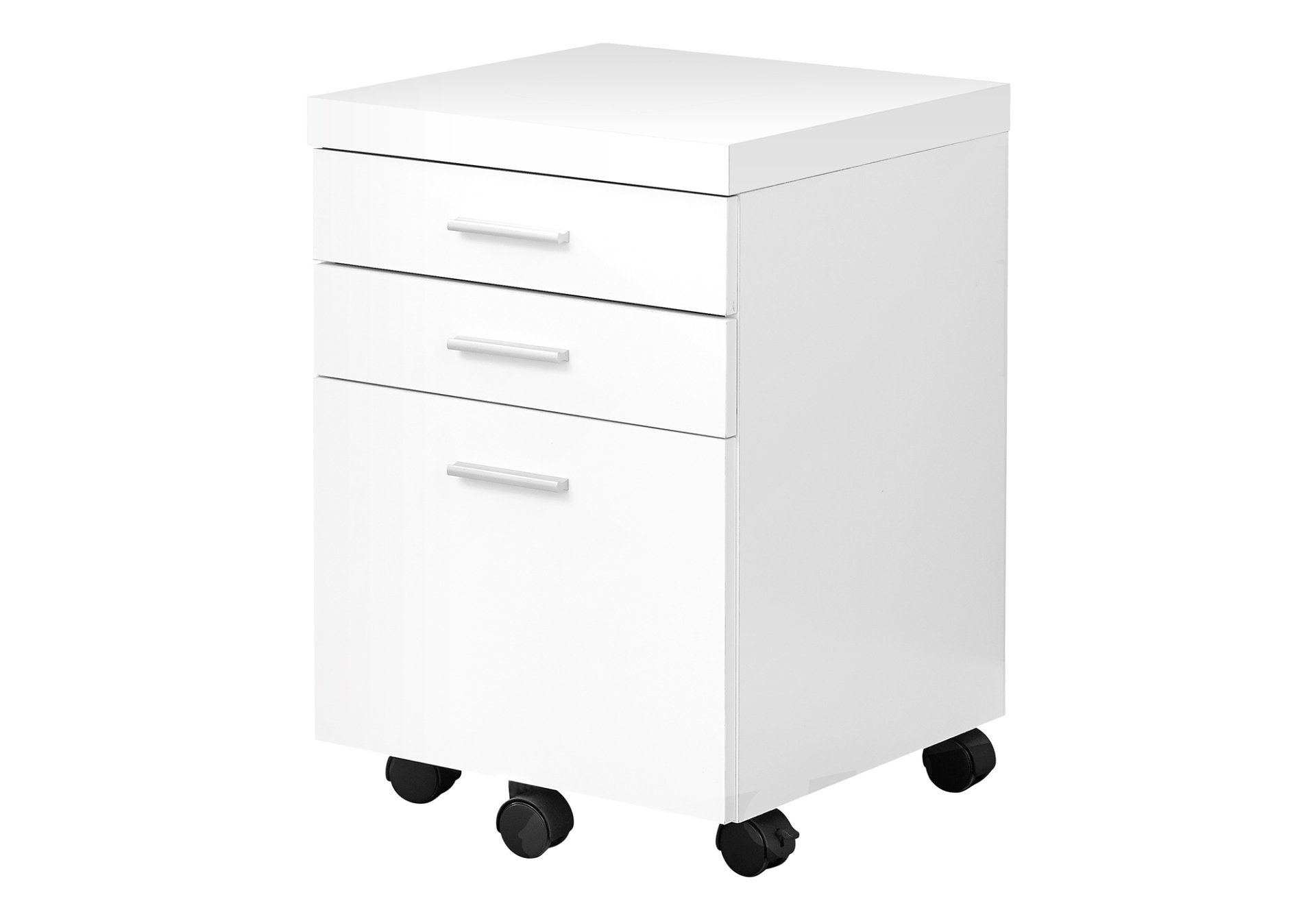 File Cabinet, Rolling Mobile, Storage Drawers, Printer Stand, Office, Contemporary & Modern - White - Image 2