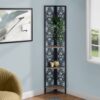 Bookshelf, Bookcase, Etagere, Corner, 4 Tier, For Office, Transitional - Taupe - Image 11