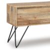 Hunter - Handcrafted TV Media Stand - Natural - Image 7