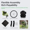 Premium Lightweight Foldable Sport Wheelchair All Body Sturdy & Comfortable 250Lbs Capacity Easy Folding 24" Sports Tires Perfect For Outdoor - Black / Green - Image 9