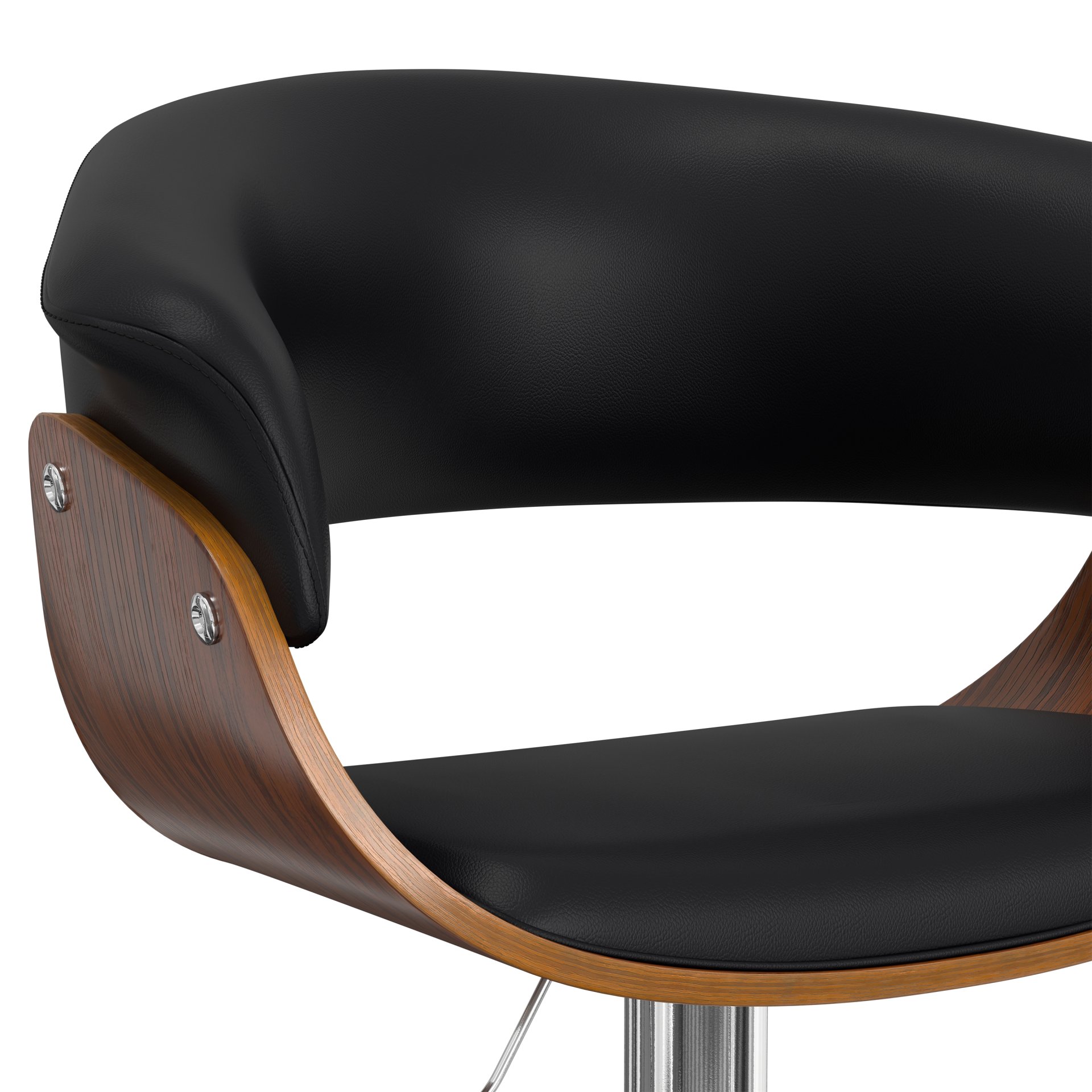 Sheldon - Adjustable Swivel Bar Stool - Black - Image 2