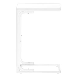 Accent Table, C - Shaped, Convenient Design - White