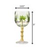 Leadingware Palm Tree Plastic Wine Glasses (Set of 4), Bpa Free Acrylic, Unbreakable, 16Oz - Clear - Image 3