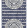 Sunshine - 5'3" X 7'3" Indoor, Outdoor Area Rug - Blue - Polypropylene - Image 3