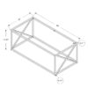 Table, Rectangular, Contemporary & Modern - Chrome - Image 5
