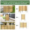 Outdoor Privacy Screen For Pool And Equipment Enclosures - Black / Natural - Image 5