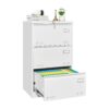 Filing Cabinet Lateral File Cabinet With Lock, 3 Drawer - White - Image 4