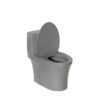 Ceramic 1 Piece Toilet With Tornado Flush And Soft Closing Seat - Light Gray - Image 16