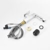 Smart LED Bathroom Faucet, Digital Temperature Display, Pull Down Sprayer - Chrome - Image 8